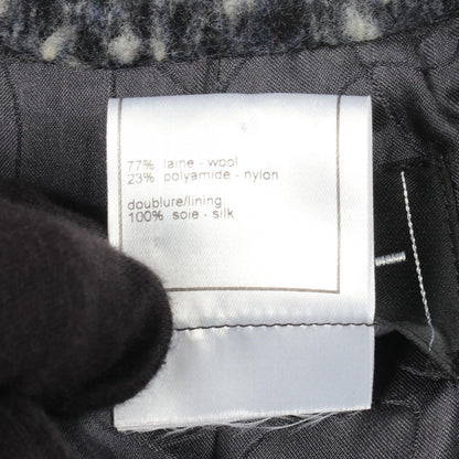 Chanel CC Logo Button Wool Nylon Jacket — view 5