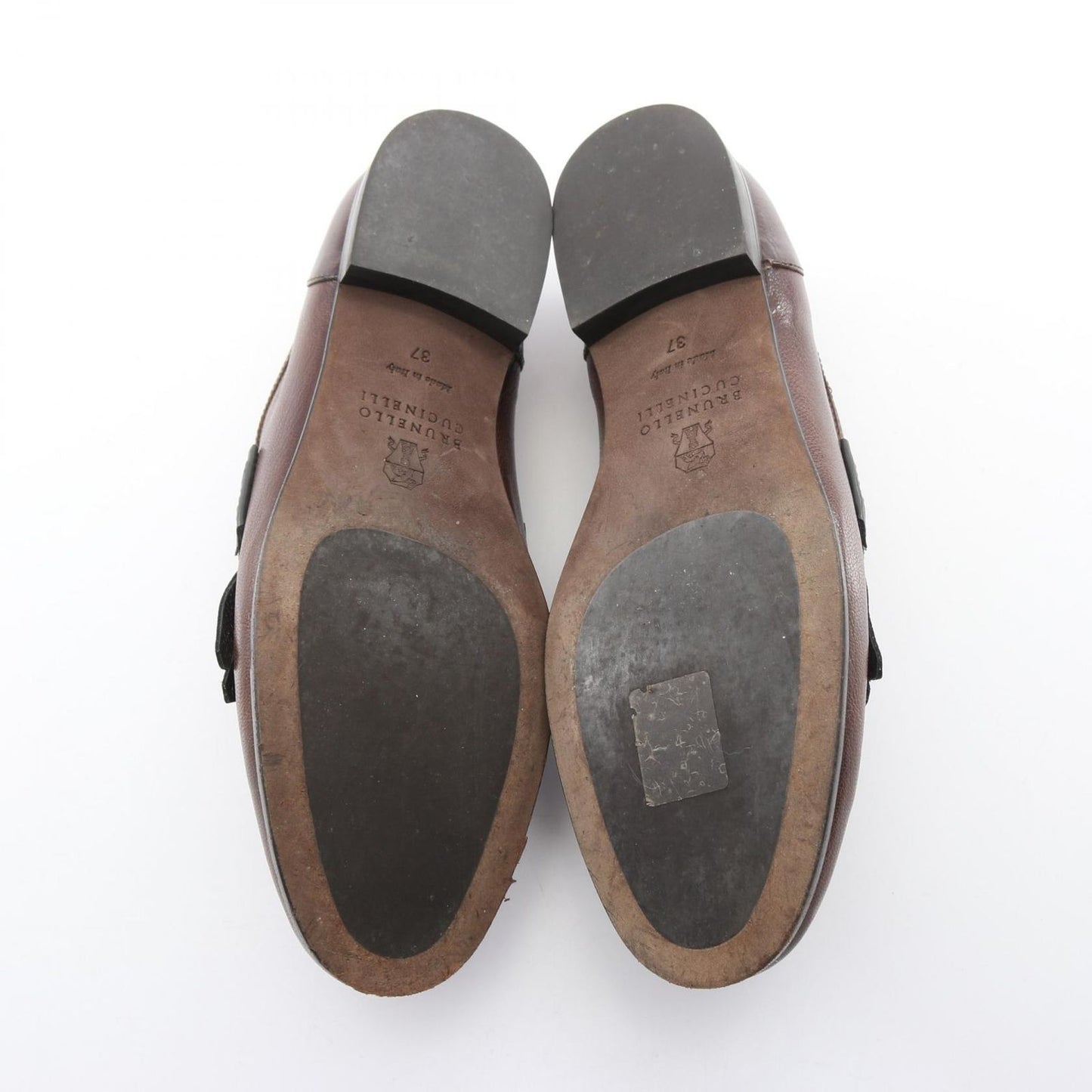 Brunello Cucinelli Loafers Fringe Leather Shoes — view 4