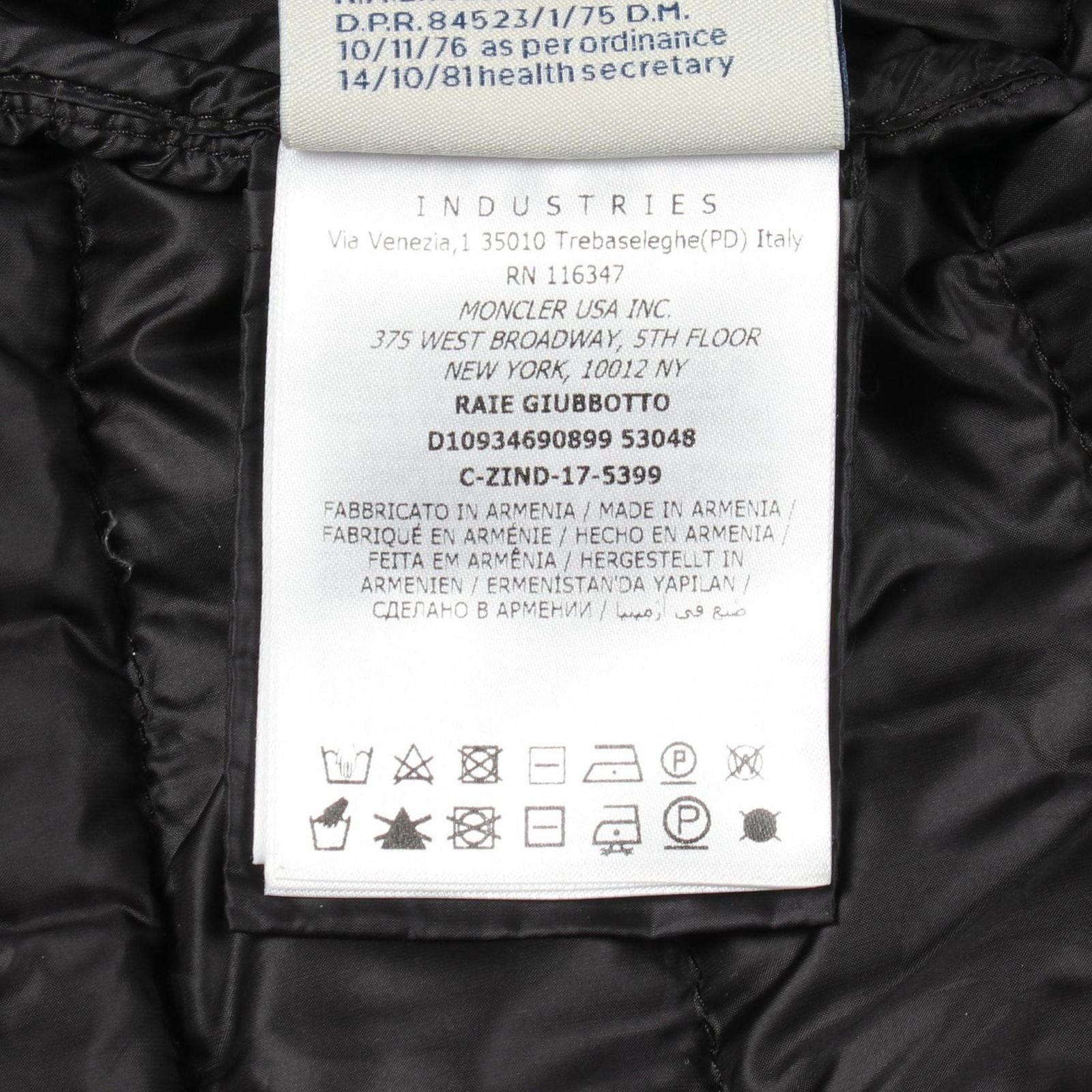 Moncler Down Jacket Raie Hooded Nylon — view 4