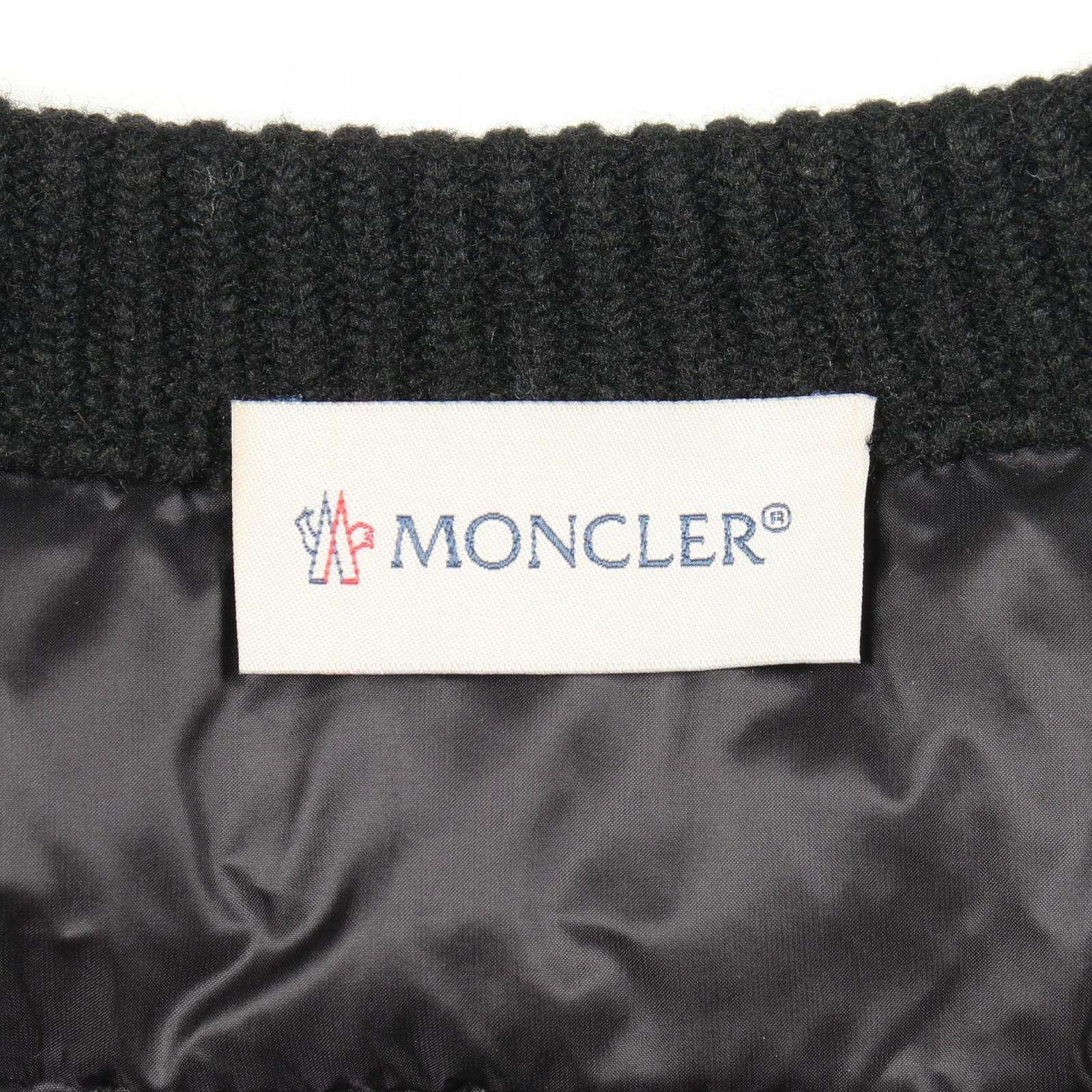 Moncler Down Jacket Knit Switch Nylon Wool — view 3