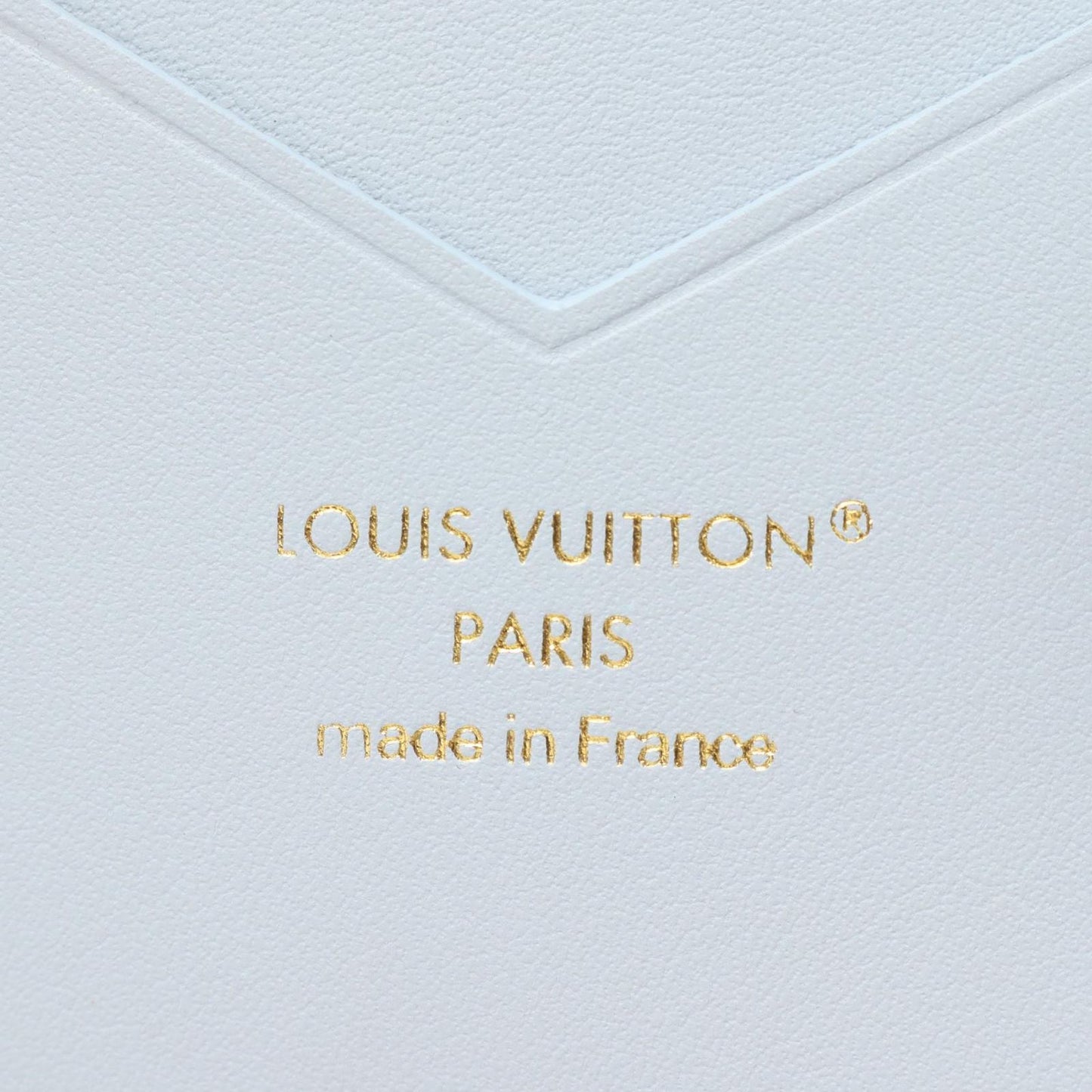 Louis Vuitton Bifold Wallet LV Vertical Compact Blue Olympe Leather — view 5