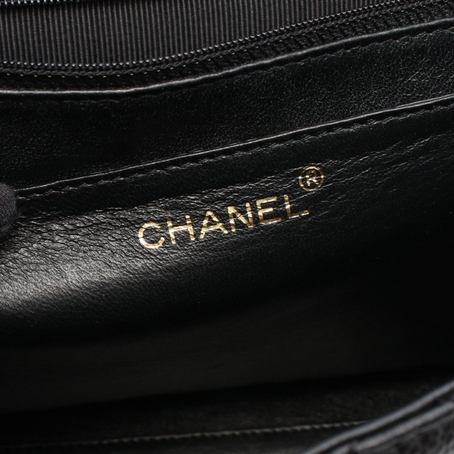 Chanel Handbag Quilted Black Caviar Leather Top Handle — view 4