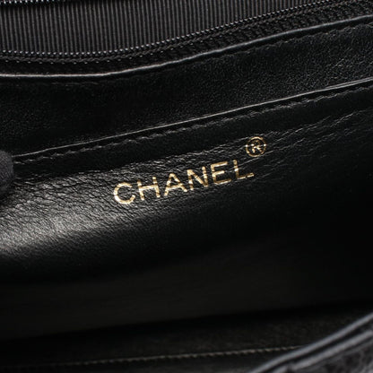 Chanel Handbag Quilted Black Caviar Leather Top Handle — view 4