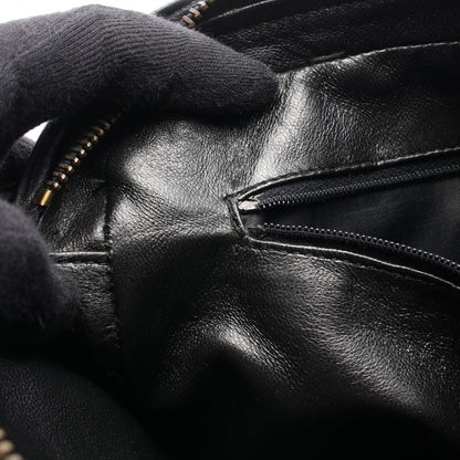 Chanel Shoulder Bag Quilted Tassel Black Lambskin Fringe Chain — view 6