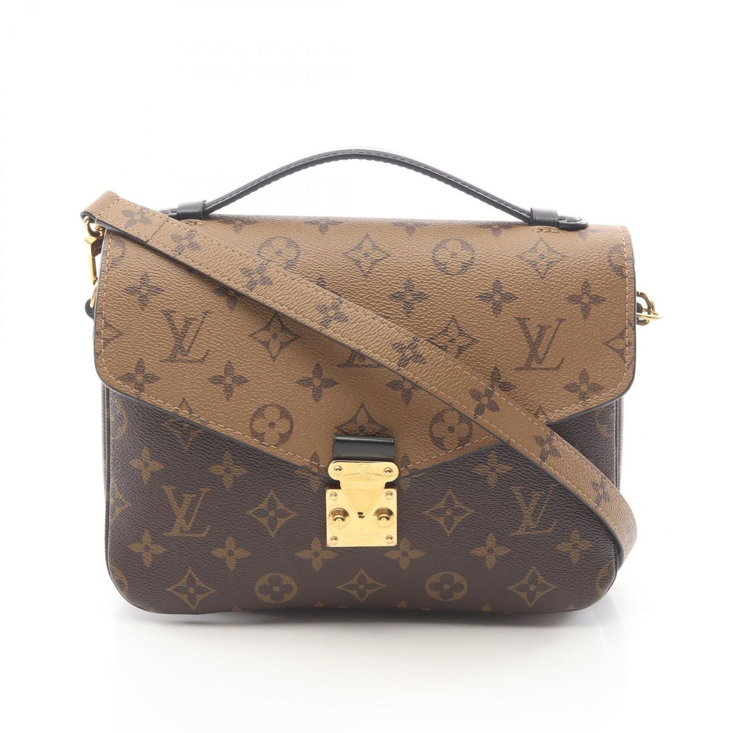 Louis Vuitton Handbag Pochette Metis Monogram Reverse 2-Way Canvas Leather