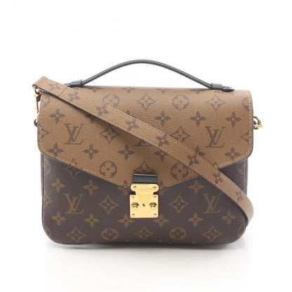 Louis Vuitton Handbag Pochette Metis Monogram Reverse 2-Way Canvas Leather