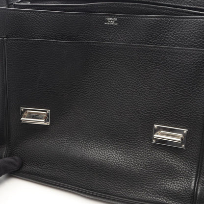 Hermes Shoulder Bag Steve Besace 35 Black — view 9