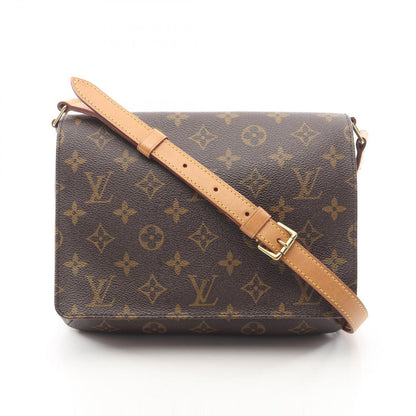 Louis Vuitton Shoulder Bag Musette Tango Short Strap Monogram Canvas Leather