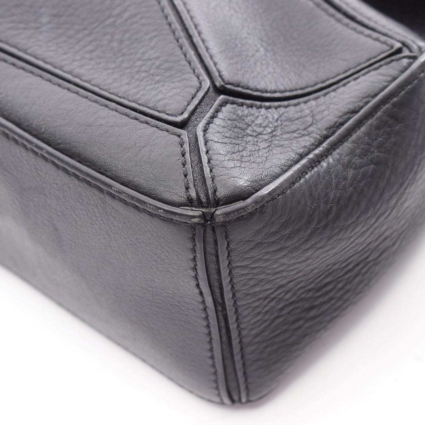 Loewe Handbag Puzzle Bag Mini 2-Way 322 30 Black Leather — view 8