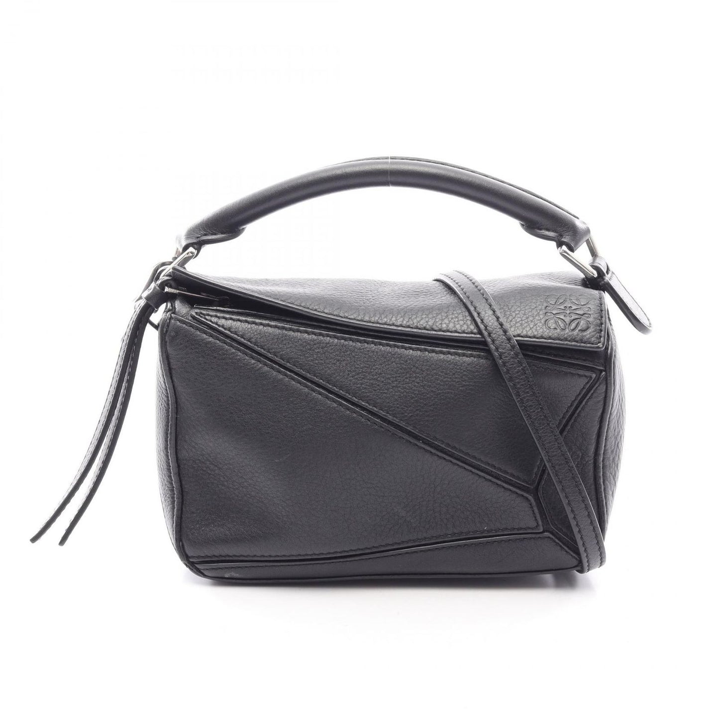 Loewe Handbag Puzzle Bag Mini 2-Way 322 30 Black Leather