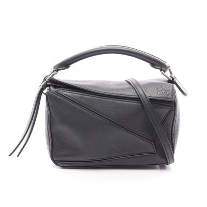 Loewe Handbag Puzzle Bag Mini 2-Way 322 30 Black Leather