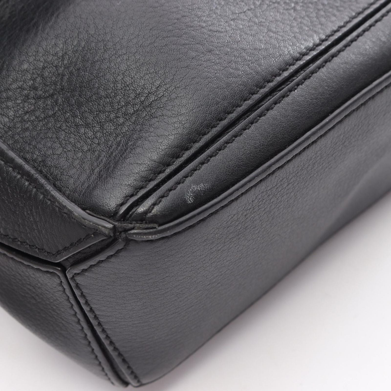 Loewe Handbag Puzzle Bag Mini 2-Way 322 30 Black Leather — view 6