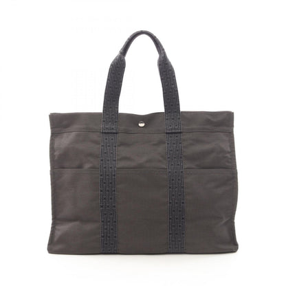 Hermes Tote Her Line GM Gray Canvas