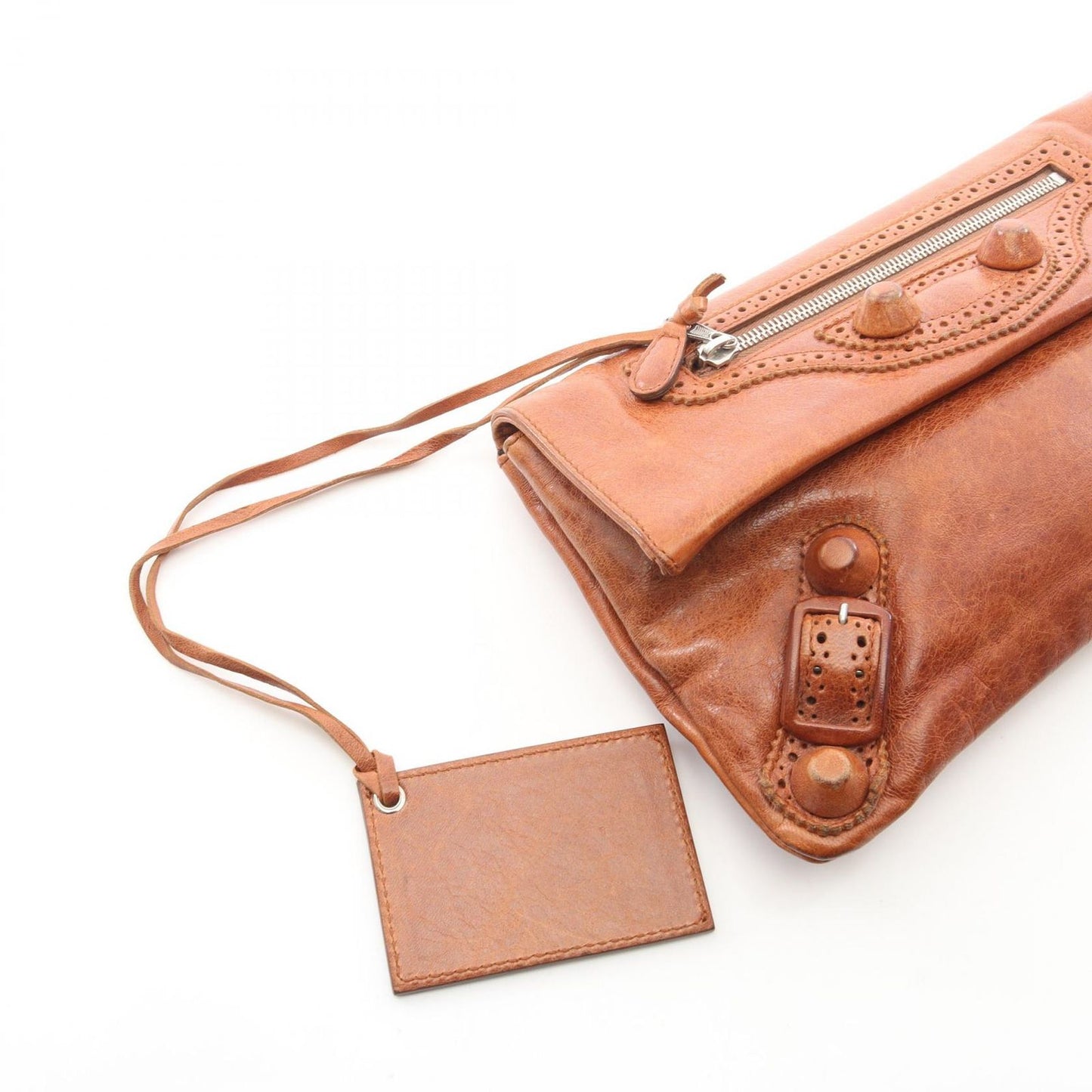 Balenciaga Clutch Giant Envelope Brown Leather Classic — view 5