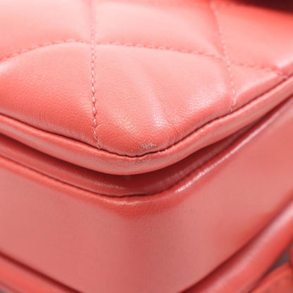 Chanel Shoulder Bag Trendy CC Bag Small Top Handle Flap 2-Way Pink Lambskin CC — view 8