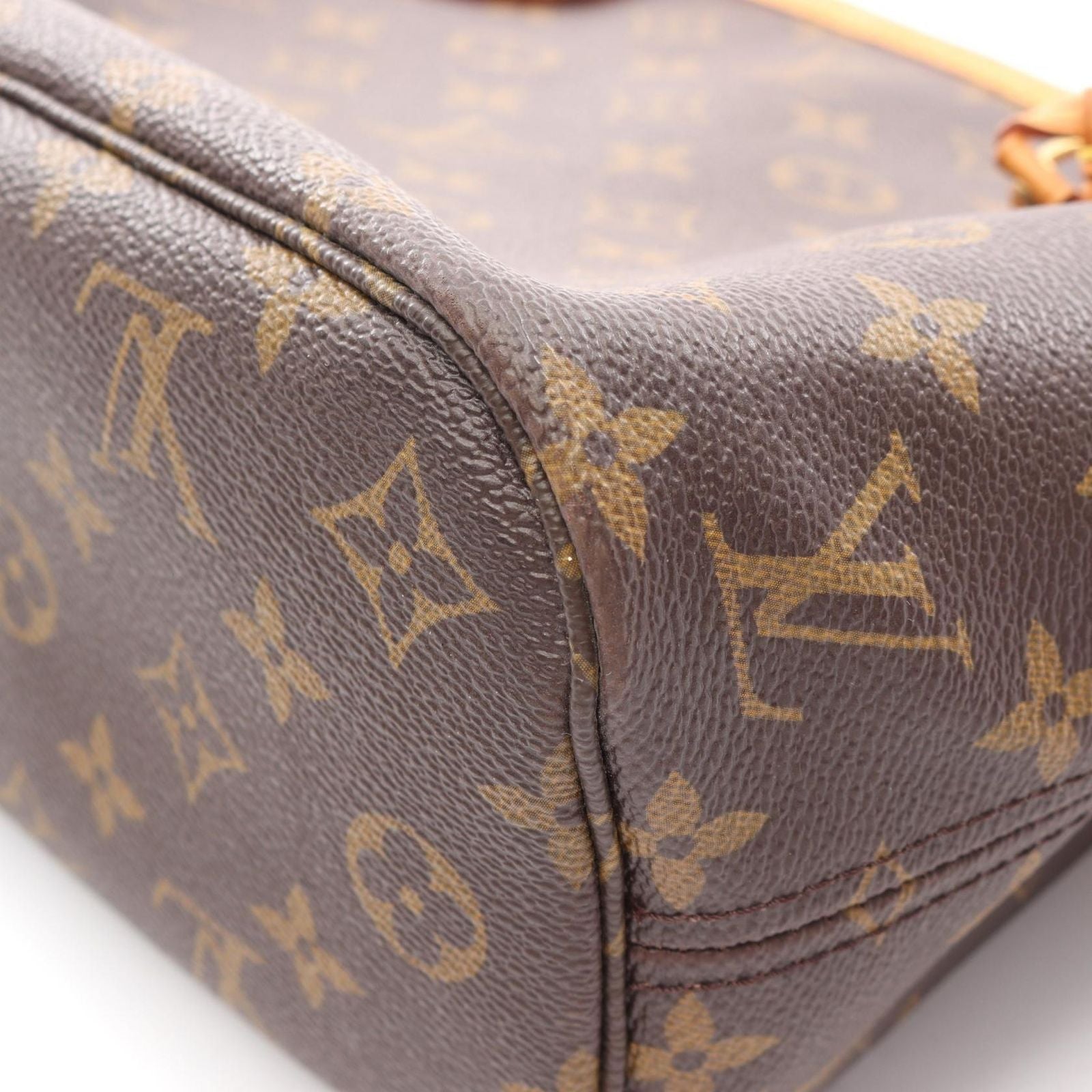 Louis Vuitton Tote Neverfull PM Monogram Canvas Leather — view 9