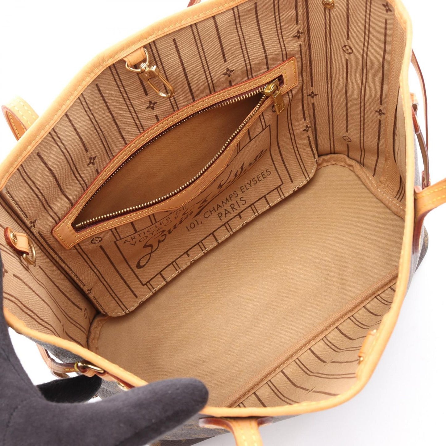 Louis Vuitton Tote Neverfull PM Monogram Canvas Leather — view 3