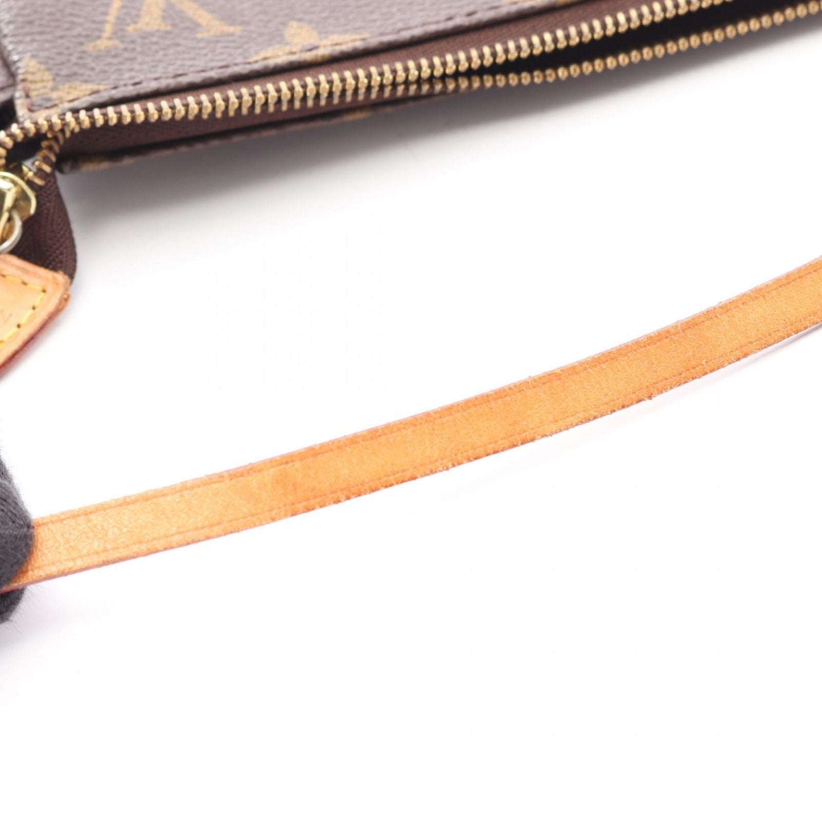 Louis Vuitton Handbag Pochette Monogram Canvas Leather — view 9