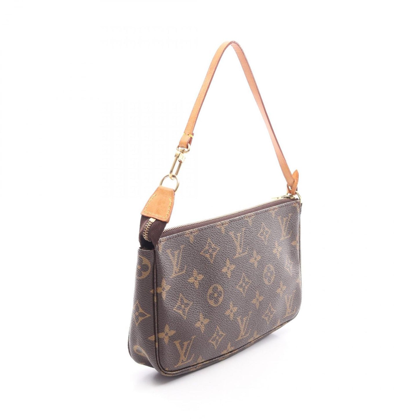 Louis Vuitton Handbag Pochette Monogram Canvas Leather — view 2