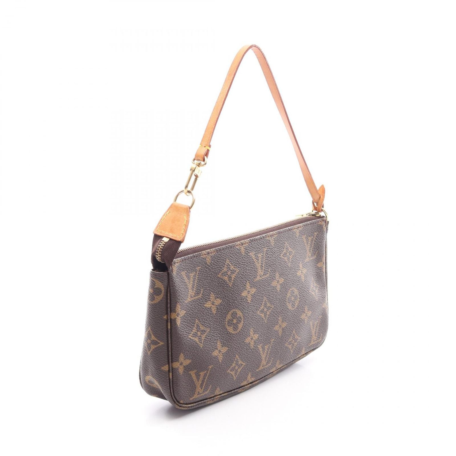 Louis Vuitton Handbag Pochette Monogram Canvas Leather — view 2