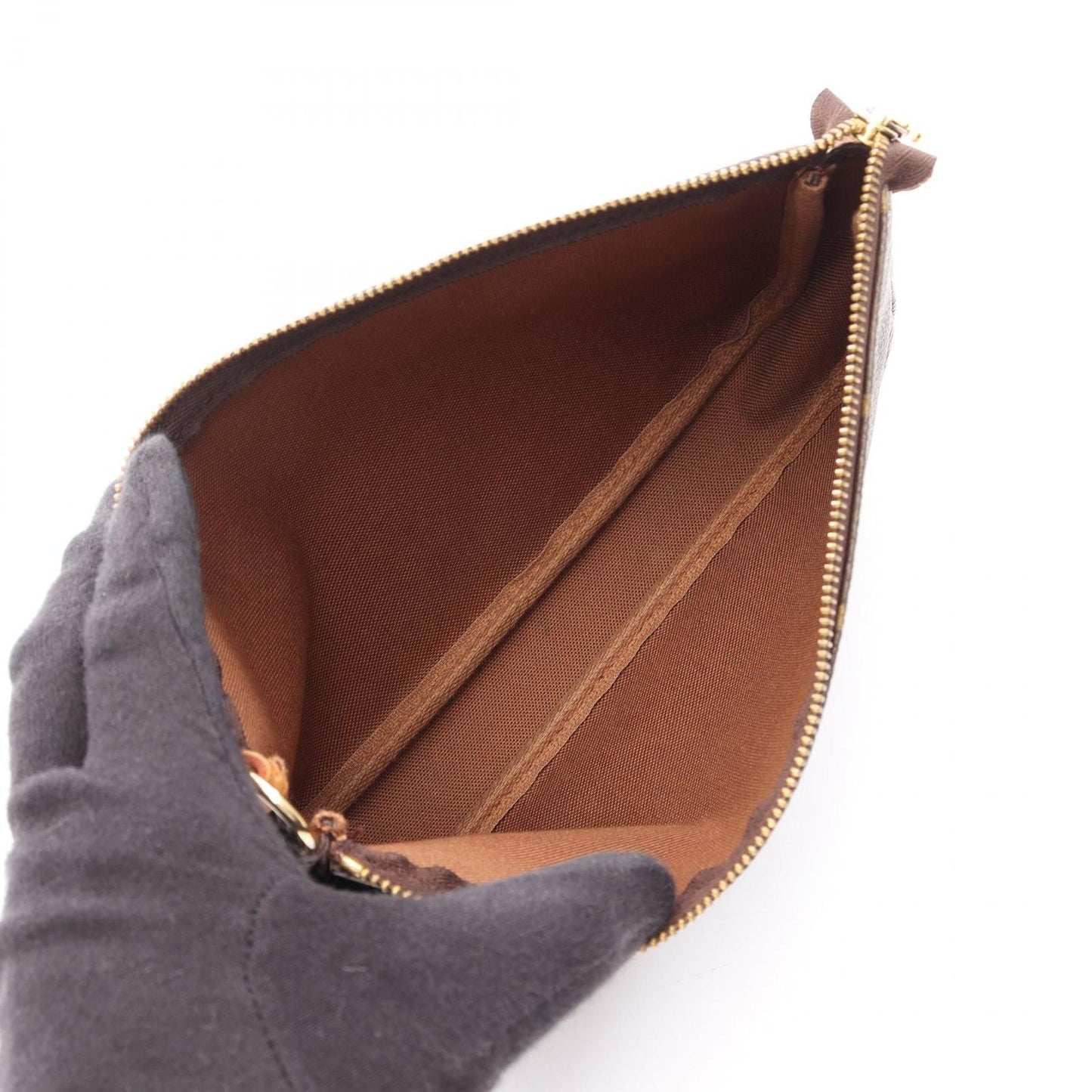 Louis Vuitton Handbag Pochette Monogram Canvas Leather — view 3