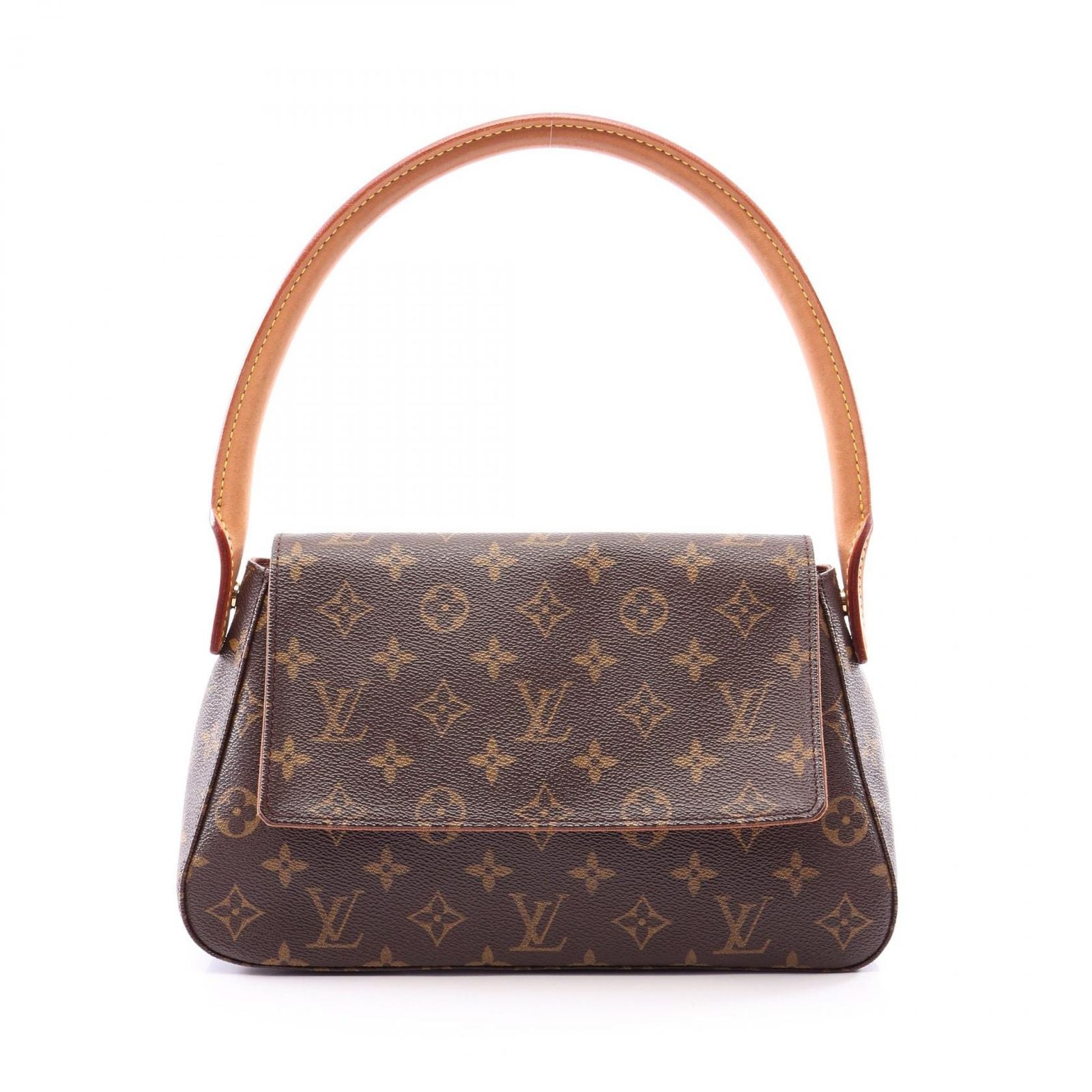 Louis Vuitton Handbag Mini Looping Monogram Canvas Leather