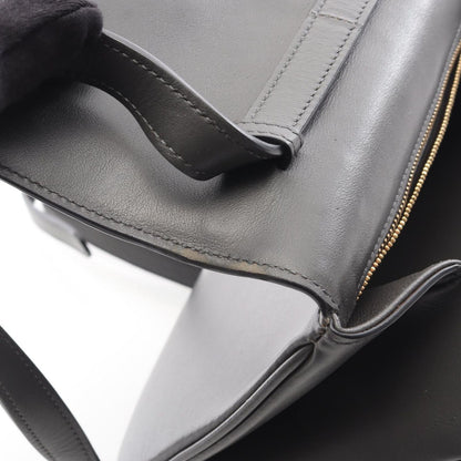 Celine Shoulder Bag Medium Tabou Charcoal Gray Leather Midi — view 9