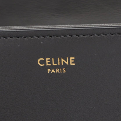 Celine Shoulder Bag Medium Tabou Charcoal Gray Leather Midi — view 4