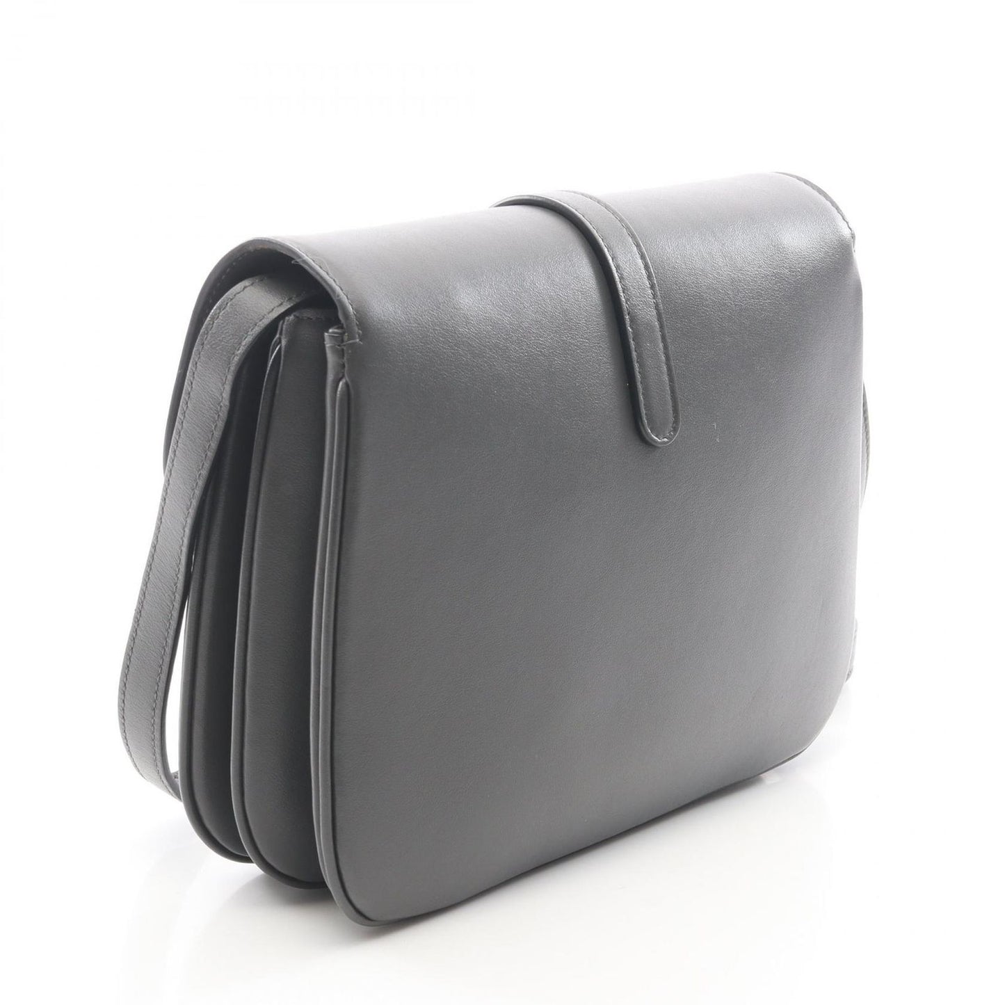 Celine Shoulder Bag Medium Tabou Charcoal Gray Leather Midi — view 2