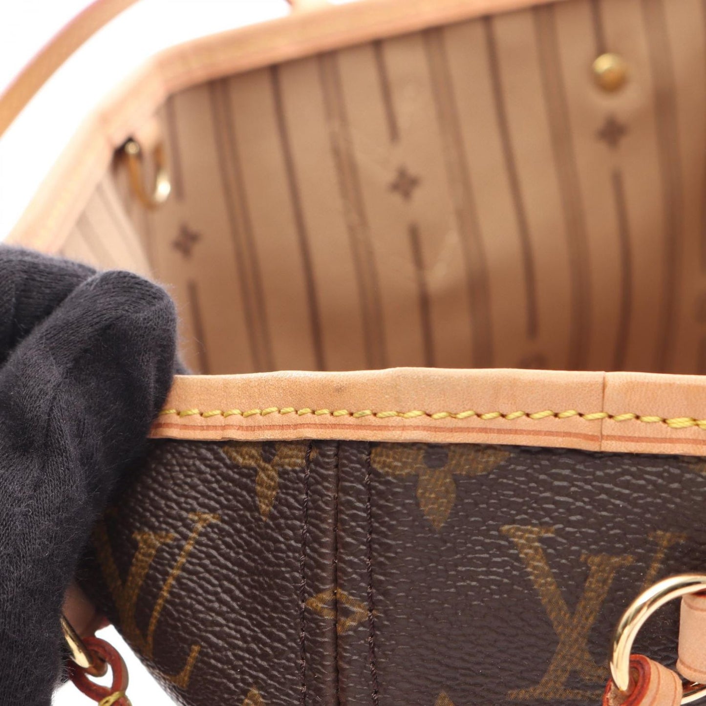 Louis Vuitton Tote Neverfull PM Canvas Leather — view 6