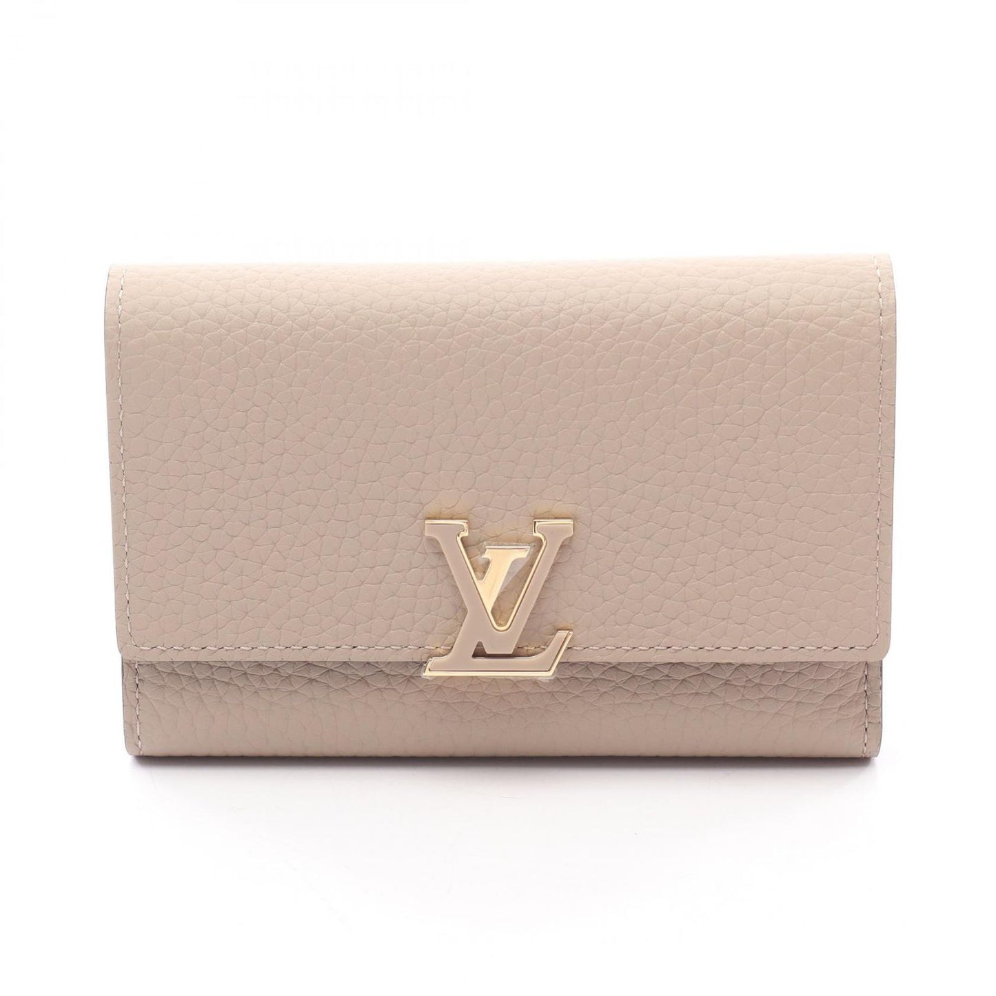 Louis Vuitton Trifold Wallet Portefeuille Capucines Compact Leather