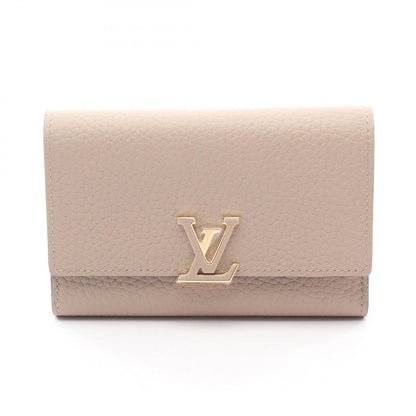 Louis Vuitton Trifold Wallet Portefeuille Capucines Compact Leather