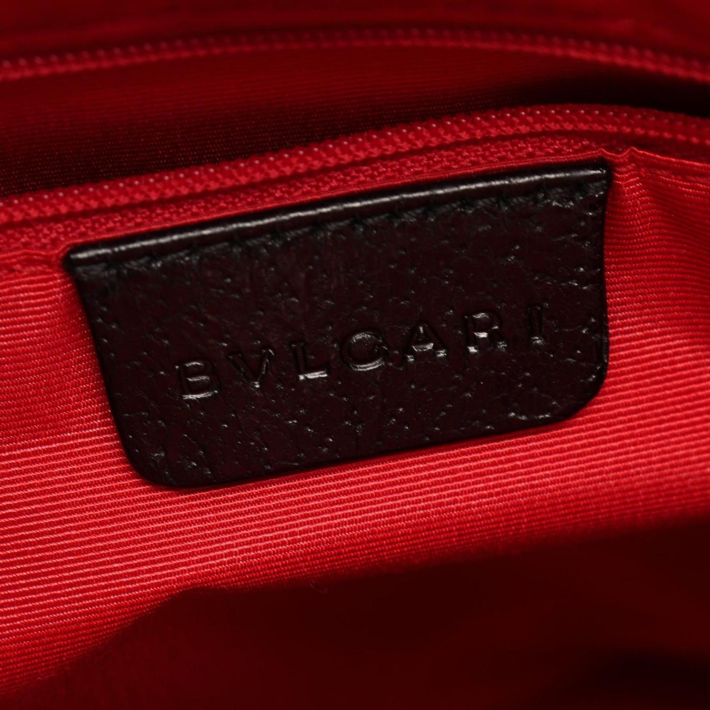 Bvlgari Handbag Logo Mania Black Canvas Leather — view 4