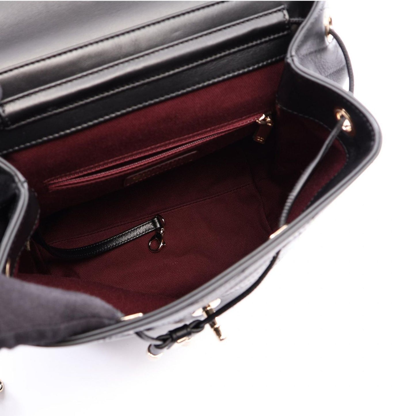 Chanel Backpack Stitch Black Lambskin Chez Blanc — view 3