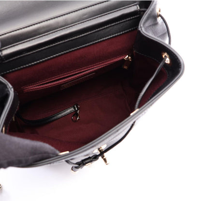 Chanel Backpack Stitch Black Lambskin Chez Blanc — view 3