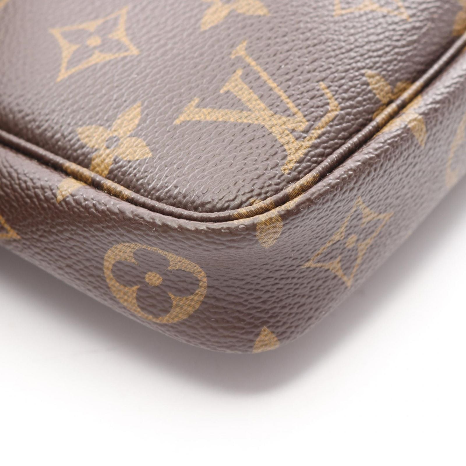 Louis Vuitton Handbag Pochette Canvas Leather — view 6