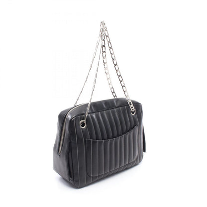Chanel Shoulder Bag New Mademoiselle Chain Black Lambskin — view 2