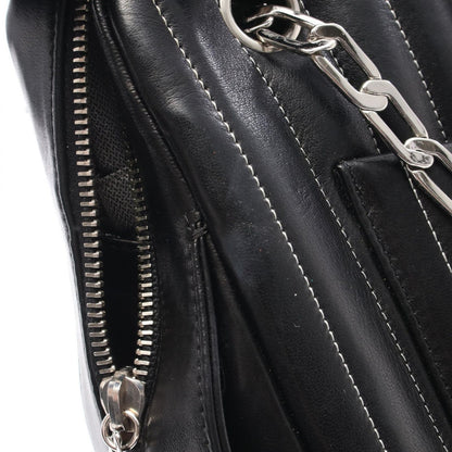 Chanel Shoulder Bag New Mademoiselle Chain Black Lambskin — view 8
