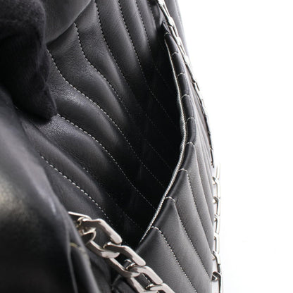 Chanel Shoulder Bag New Mademoiselle Chain Black Lambskin — view 6