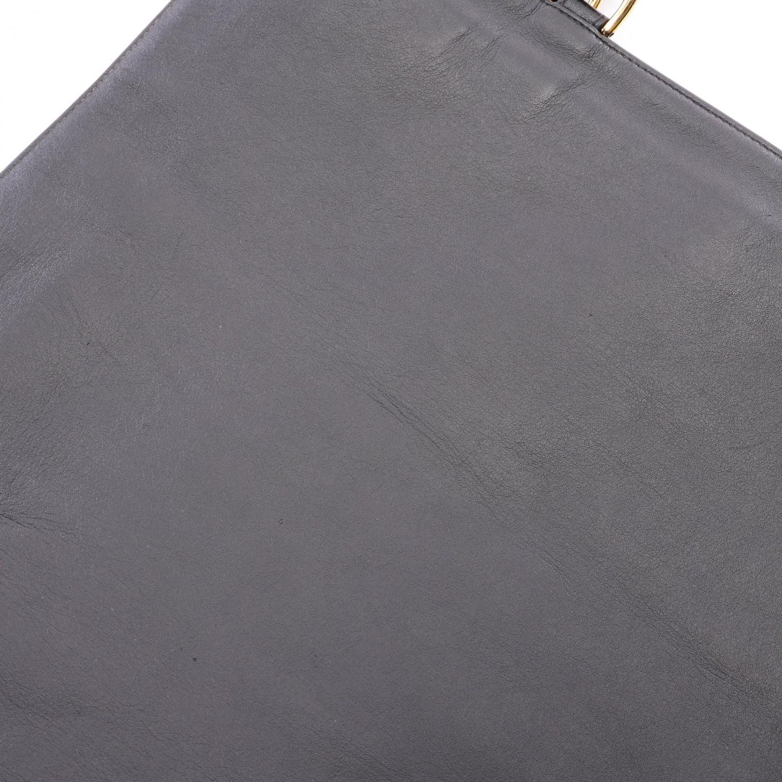 Chanel Tote Big CC Logo Black Lambskin Jumbo Chain — view 9