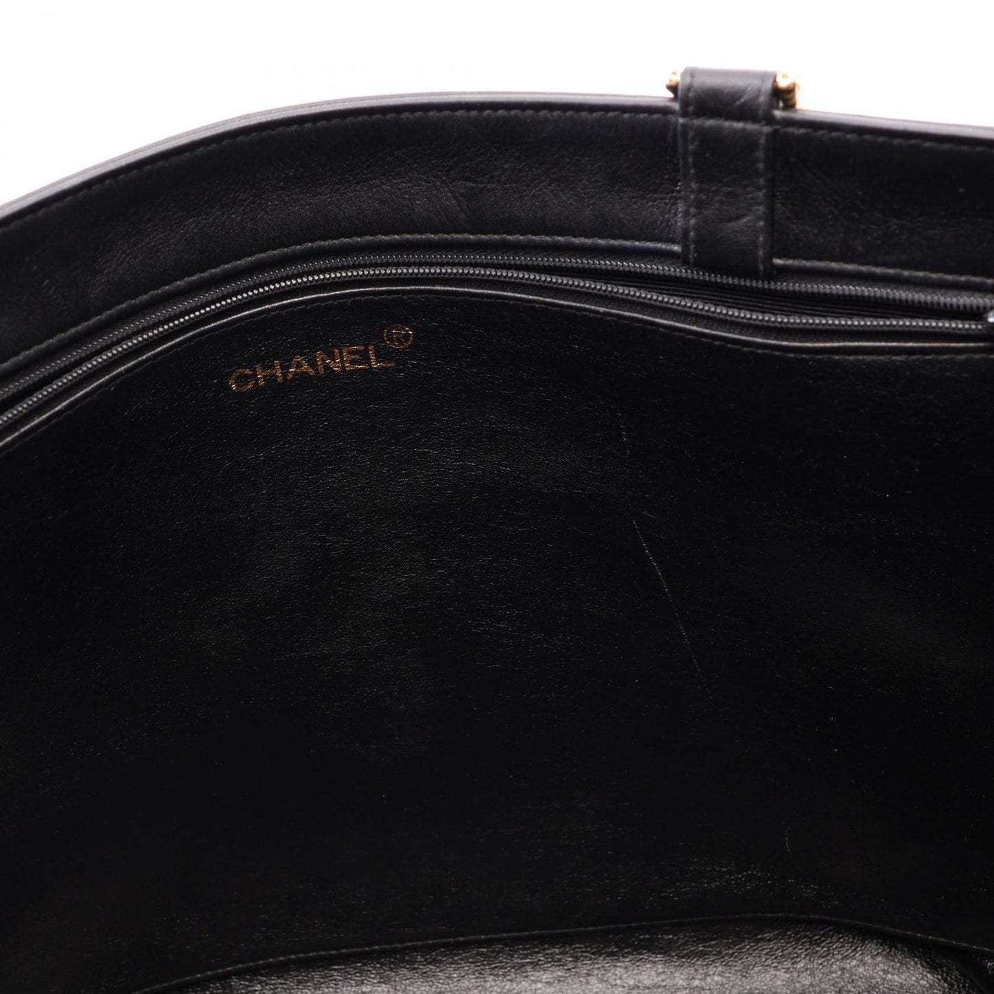 Chanel Tote Big CC Logo Black Lambskin Jumbo Chain — view 6