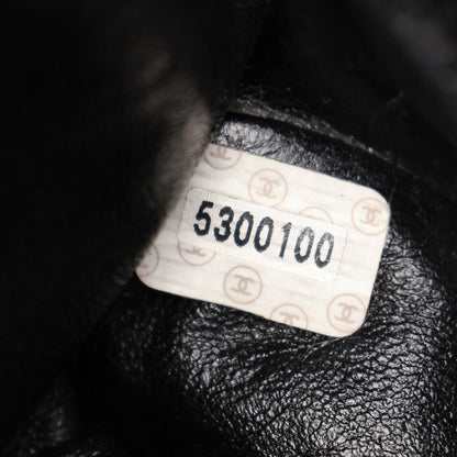 Chanel Tote Big CC Logo Black Lambskin Jumbo Chain — view 5