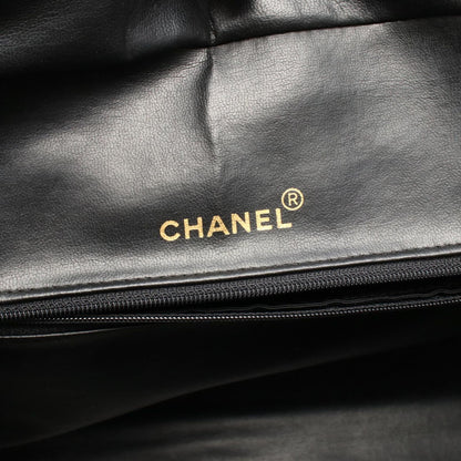 Chanel Quilted Bowling Bag Black Leather — view 4