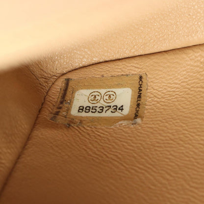 Chanel Shoulder Bag Mini Quilted Beige Caviar Leather Chain — view 5