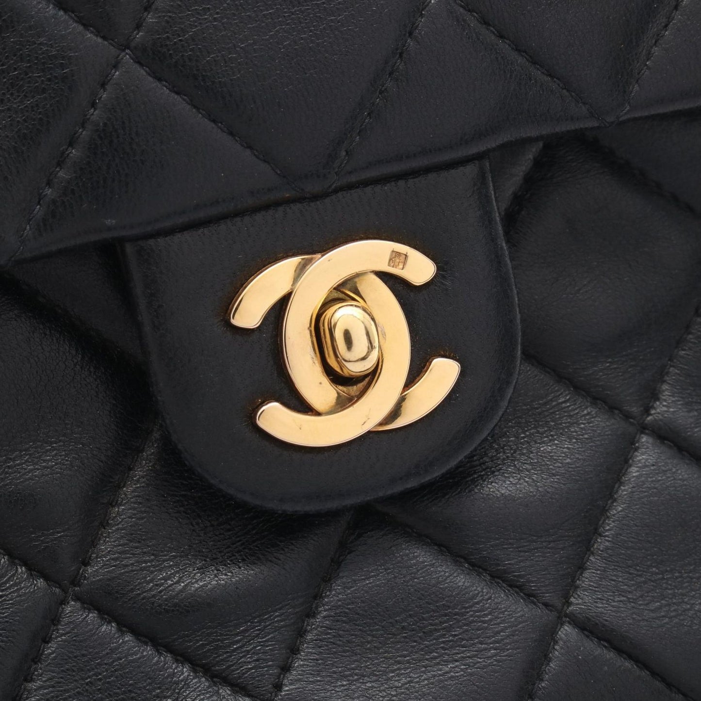 Chanel Shoulder Bag Mini Quilted 20 Black Lambskin Mini Chain — view 8