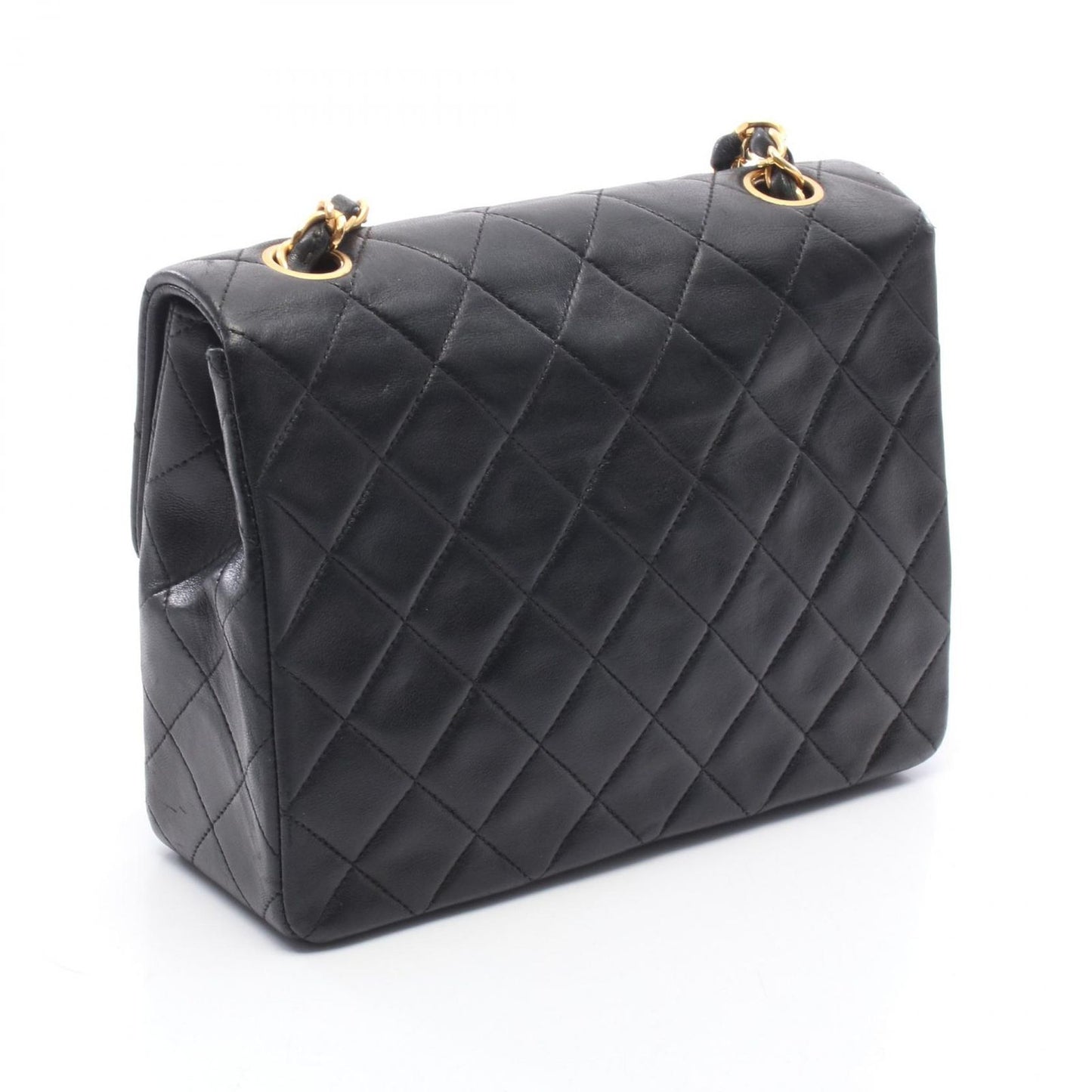 Chanel Shoulder Bag Mini Quilted 20 Black Lambskin Mini Chain — view 2