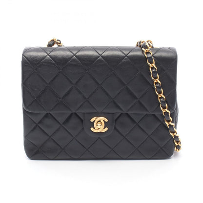 Chanel Shoulder Bag Mini Quilted 20 Black Lambskin Mini Chain