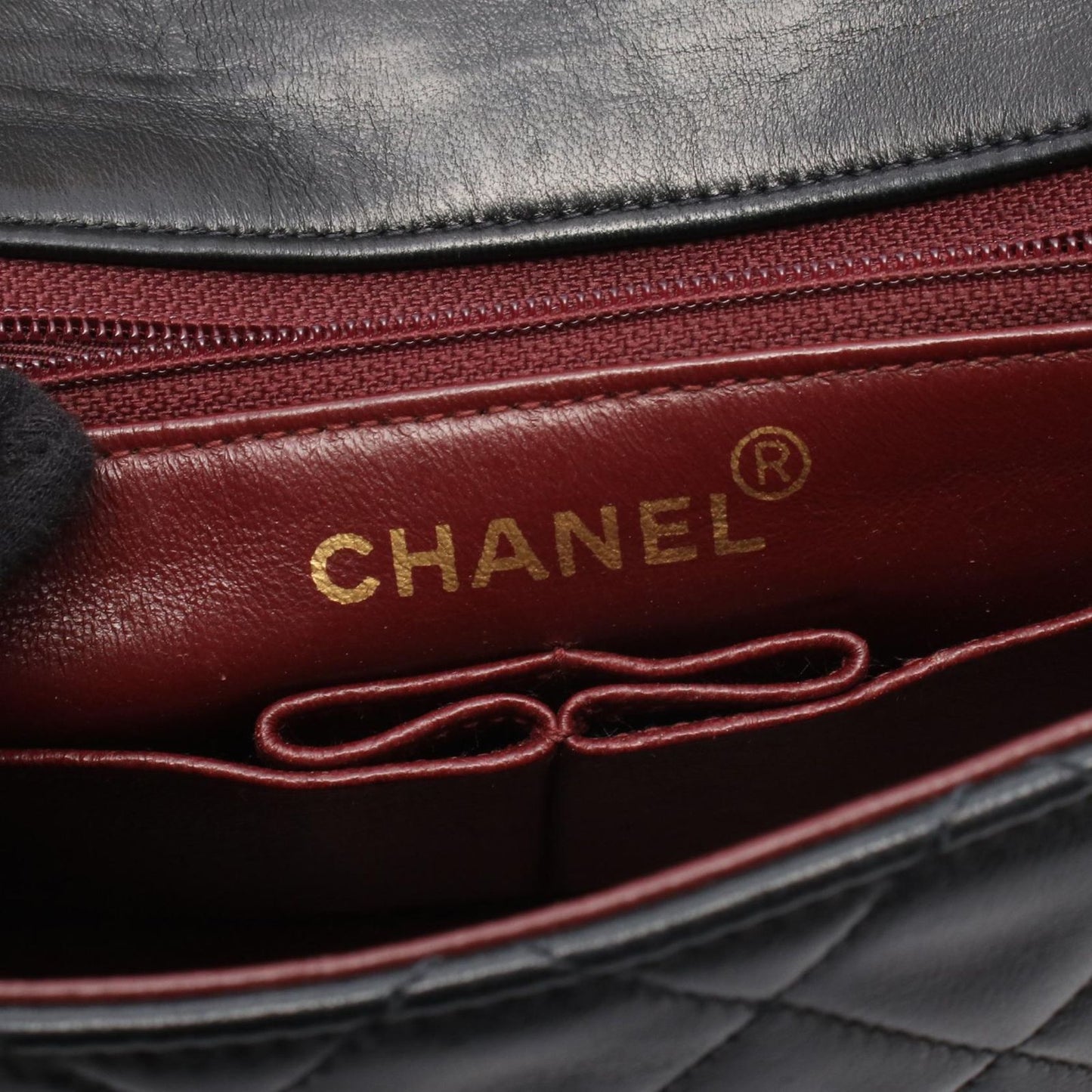 Chanel Shoulder Bag Mini Quilted 20 Black Lambskin Mini Chain — view 4