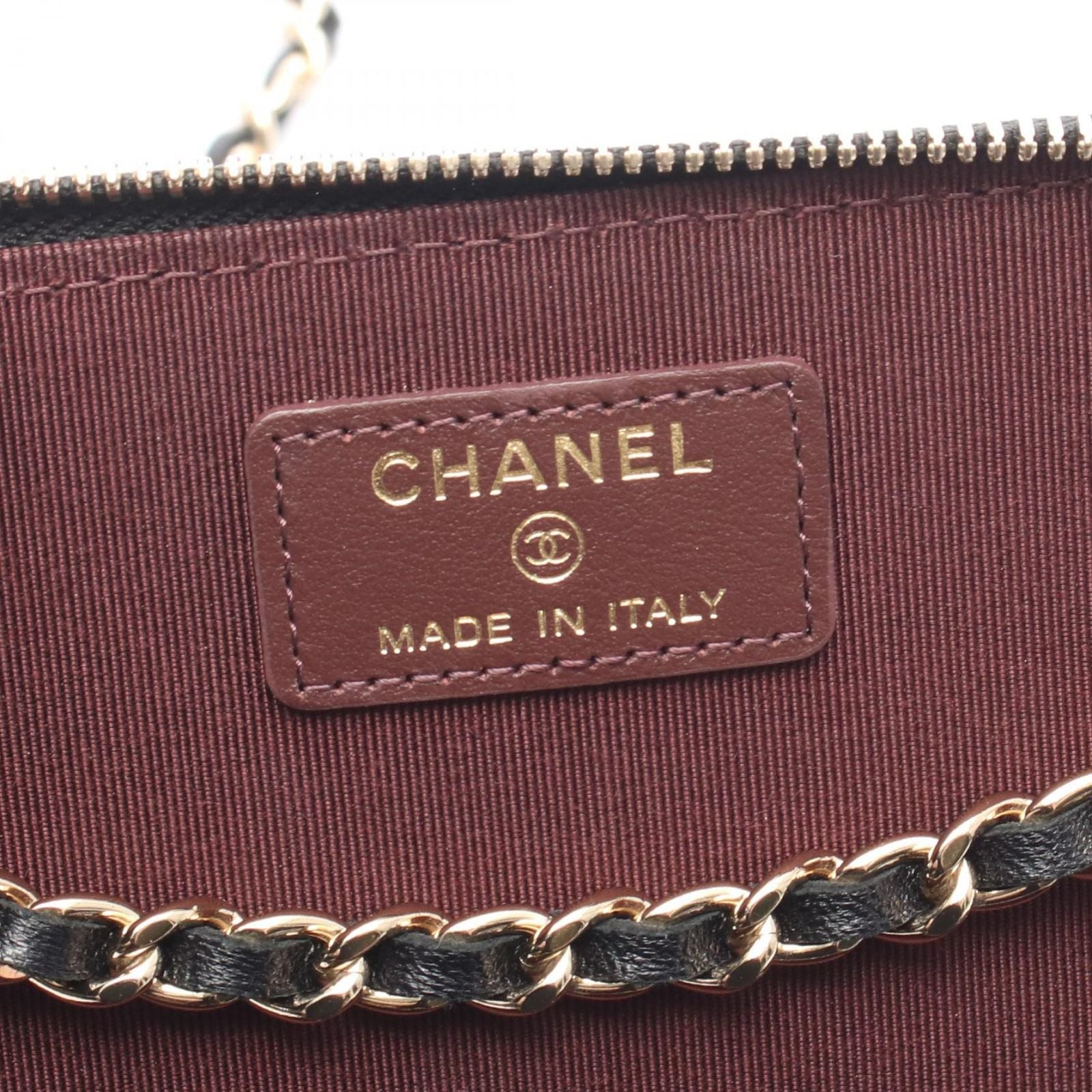 Chanel Shoulder Bag Quilted Vanity Black Lambskin Chain — view 4