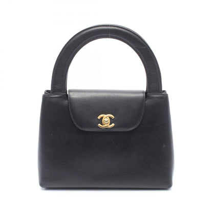 Chanel Handbag Turnlock Black Caviar Leather